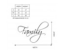 Quotes - Family Quote Wall Stickers Vinyl Family Lettering Wall Decal